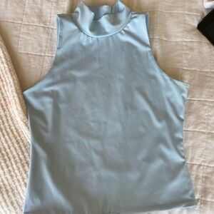 Light Blue Sleeveless Women's Top